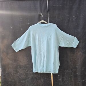 VINTAGE LIMITED Express Women's Light Blue Cowl Neck Sweater